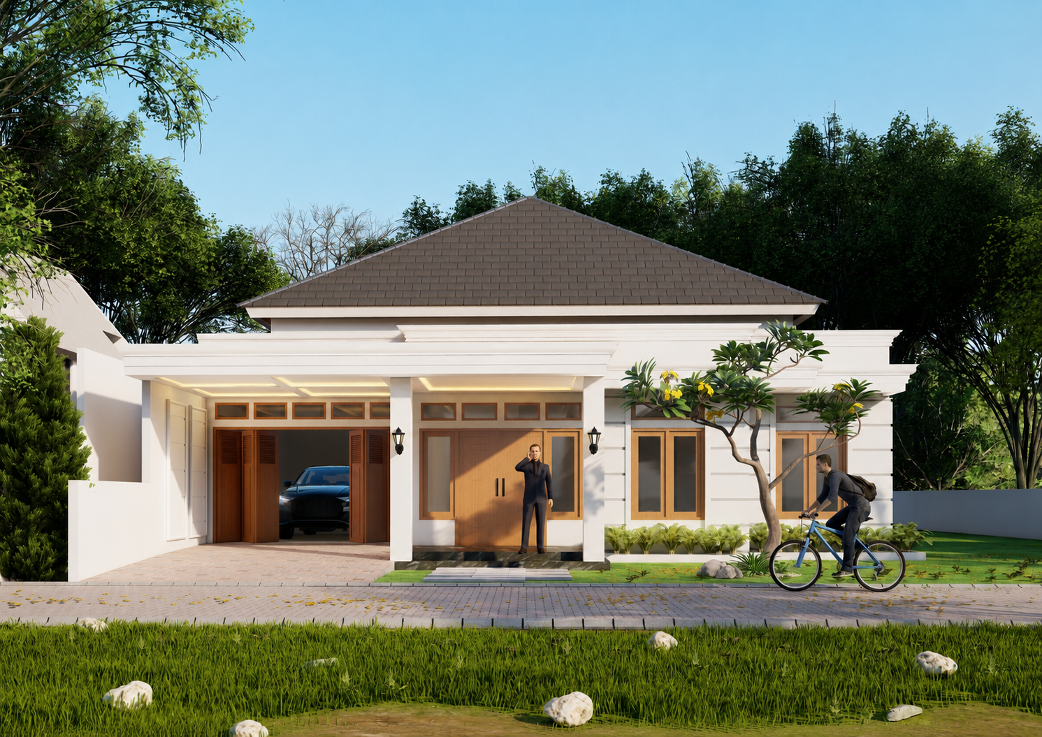 DESAIN RUMAH TROPICAL LIMASAN MAS FAHRIAN