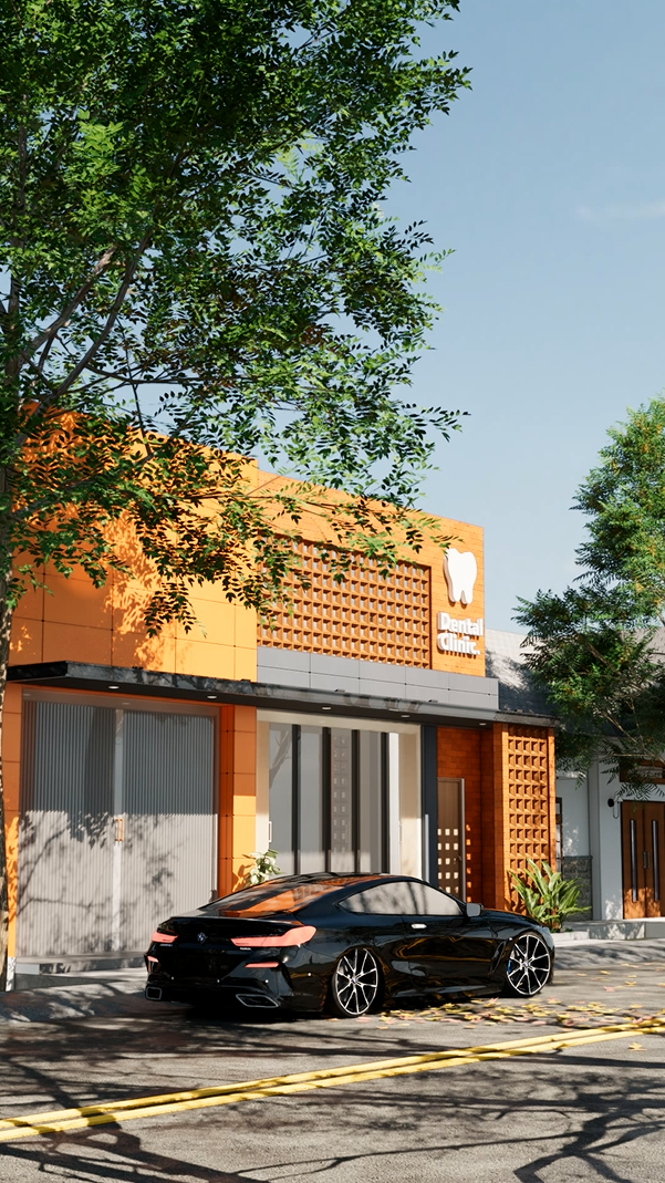 DESAIN KLINIK MODERN TERACOTTA KONSEP