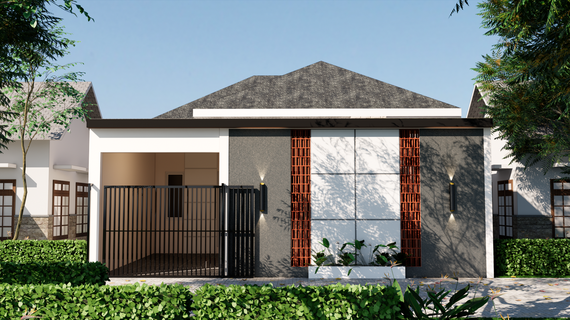 PROYEK DESAIN RENOVASI CARPORT, FASAD DAN TERAS